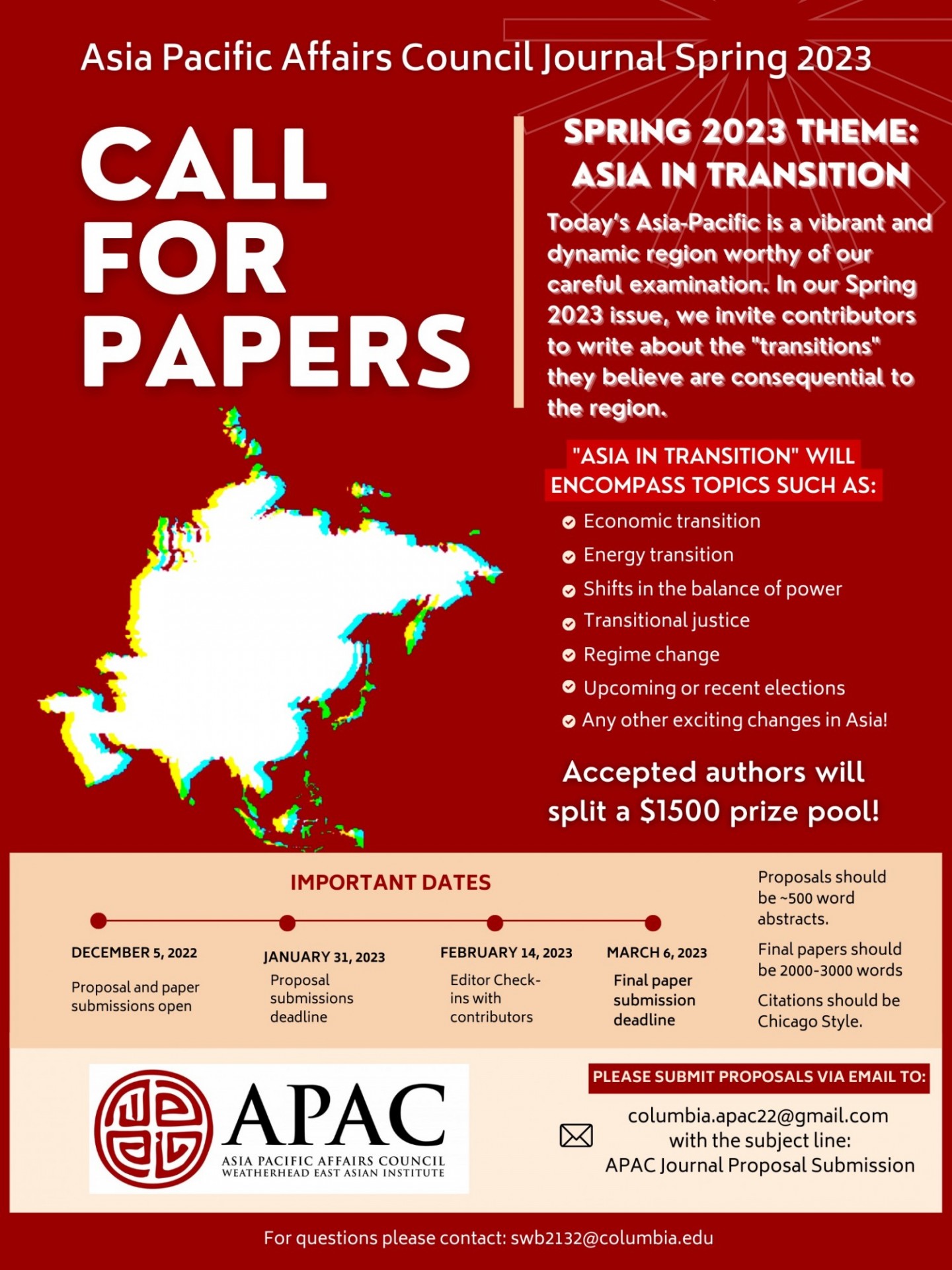 APAC Journal Call for Papers