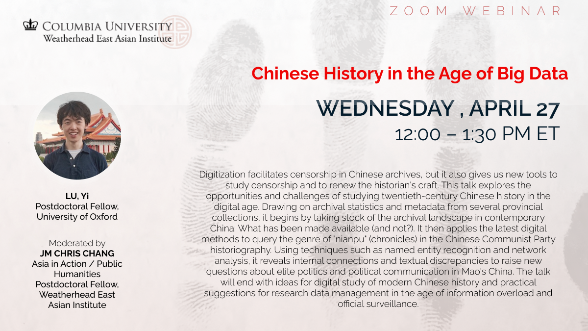 Chinese History in the Age of Big Data