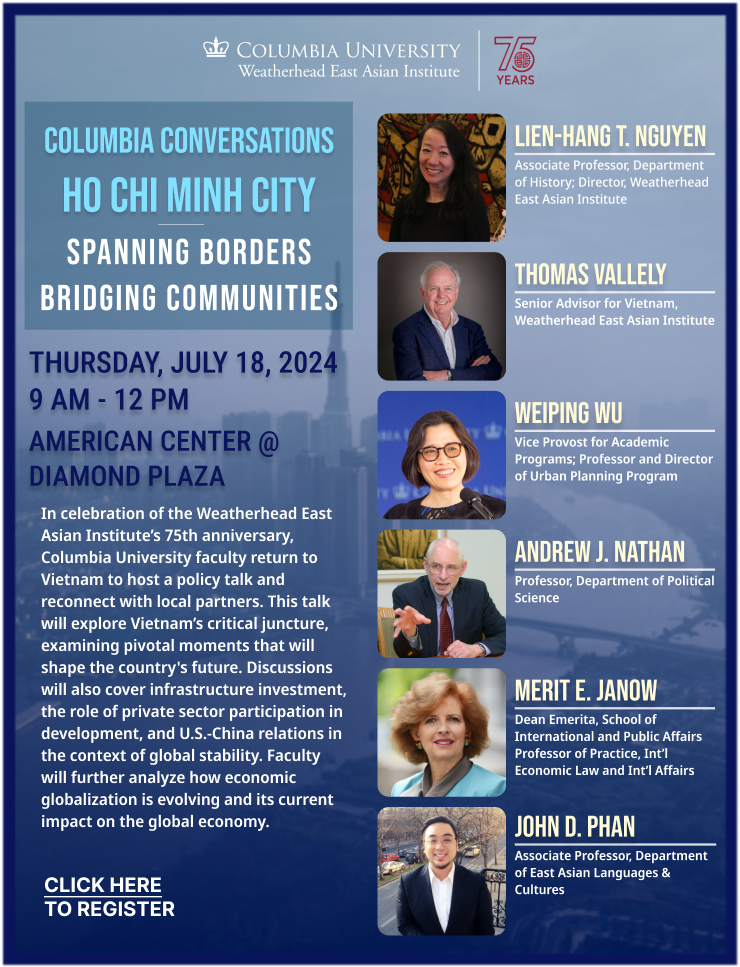 Columbia Conversations Ho Chi Minh City: Spanning Borders, Bridging Communities