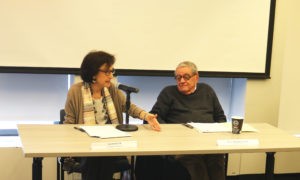 Professors Carol Gluck and Harry Harootunian delivered the keynote lecture image