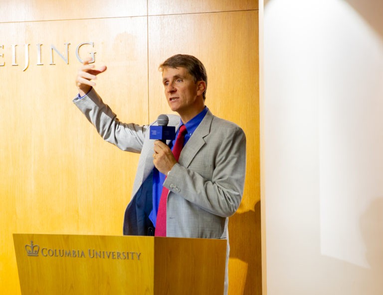 Keith Bradsher speaks in Beijing as part of the Reporting Asia series. image