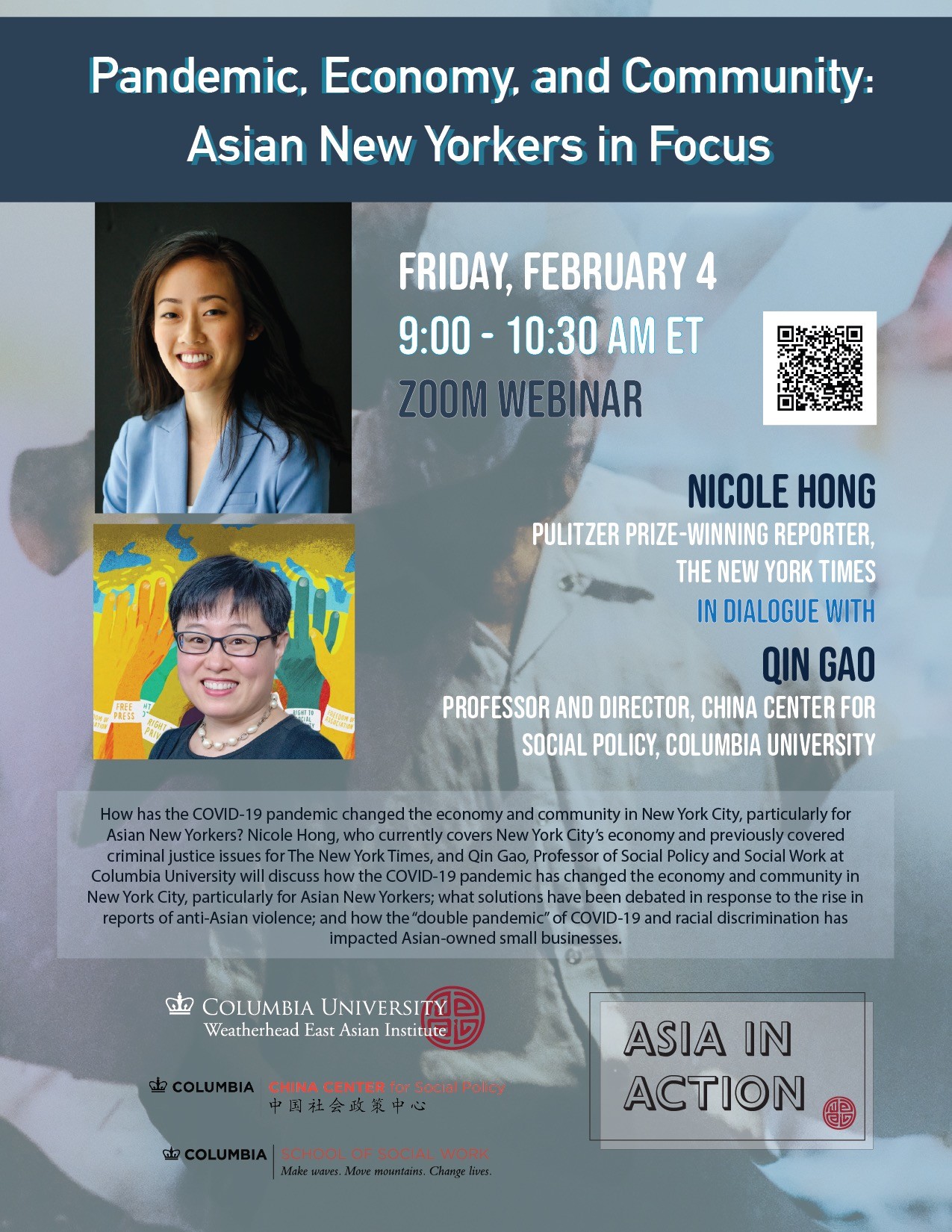 Nicole Hong event flyer