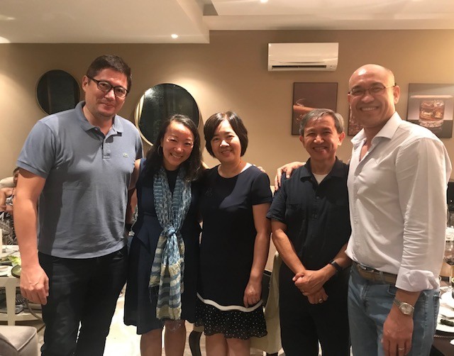 From left: Olivier Do, head of the Columbia Alumni Association in Vietnam and Founder and CEO at EZLand Vietnam; Professor Lien-Hang Nguyen; Đàm Bích Thủy, President of Fulbright University; Professor Nguyen Nam, head of Vietnamese studies at Fulbright University; Peter Mach, cofounder of Tanzanite International Ltd and Columbia alumnus. image