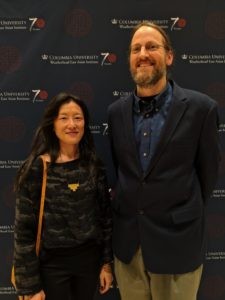 Eveline Washul, incoming director of the Modern Tibetan Studies Program, and Gray Tuttle, Leila Hadley Luce Professor of Modern Tibetan Studies image