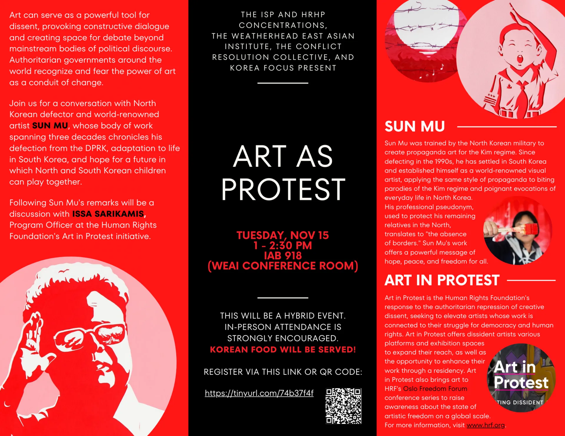 Poster of event