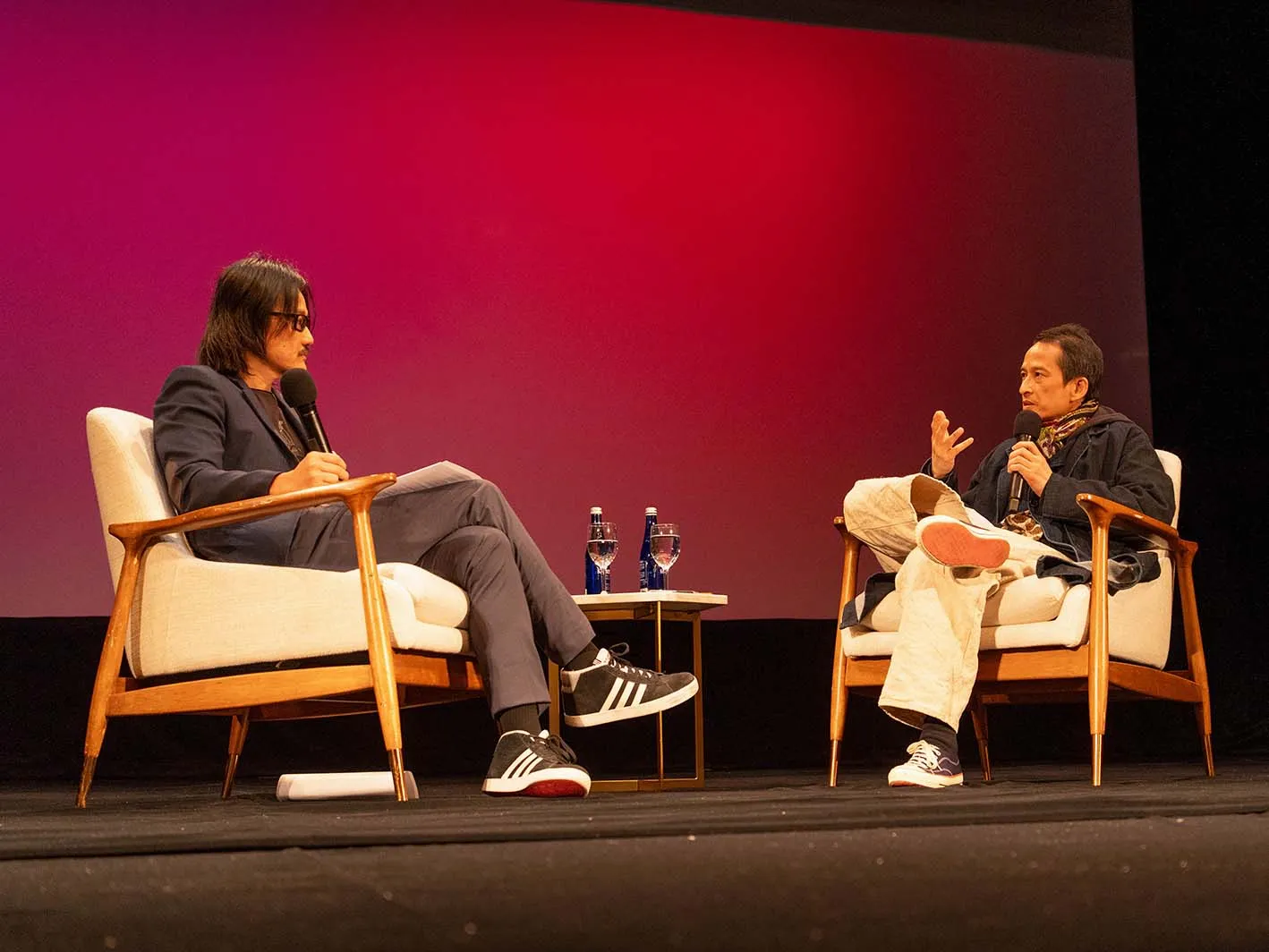 Tony Bui and Tran Anh Hung at Asia Society New York on April 8, 2026