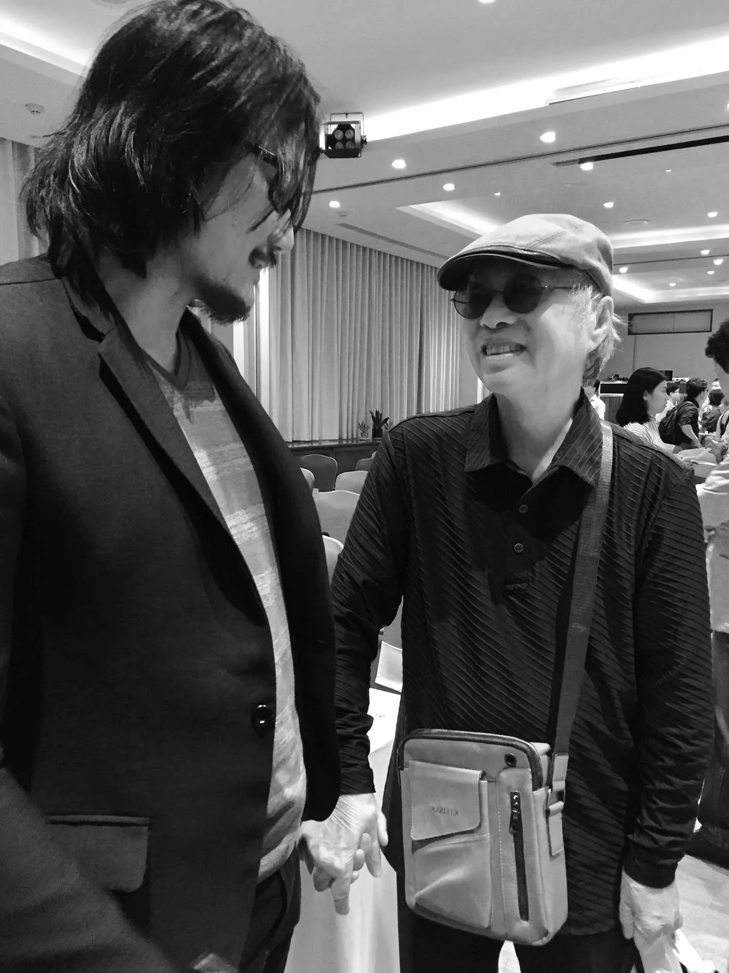 Filmmakers Tony Bui and Dang Nhat Minh in Hanoi on July 15, 2024 (Jamie-Maxtone Graham)