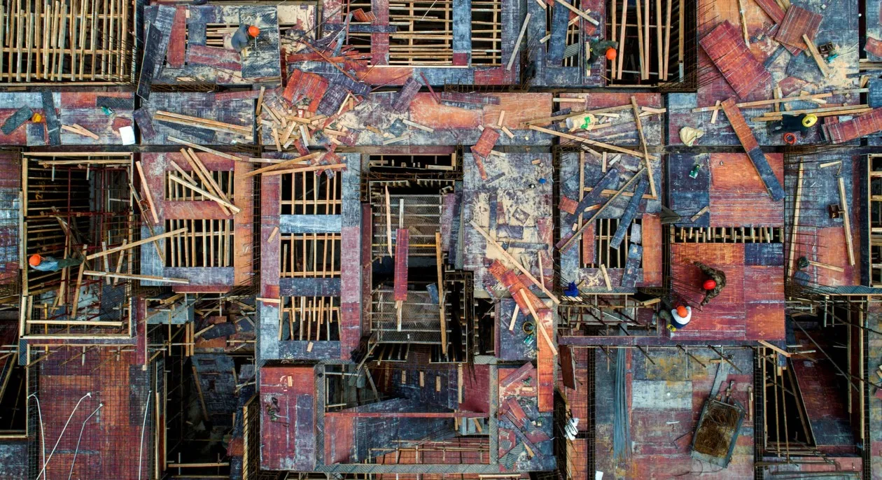 Real estate construction in Huai’an City, Jiangsu province