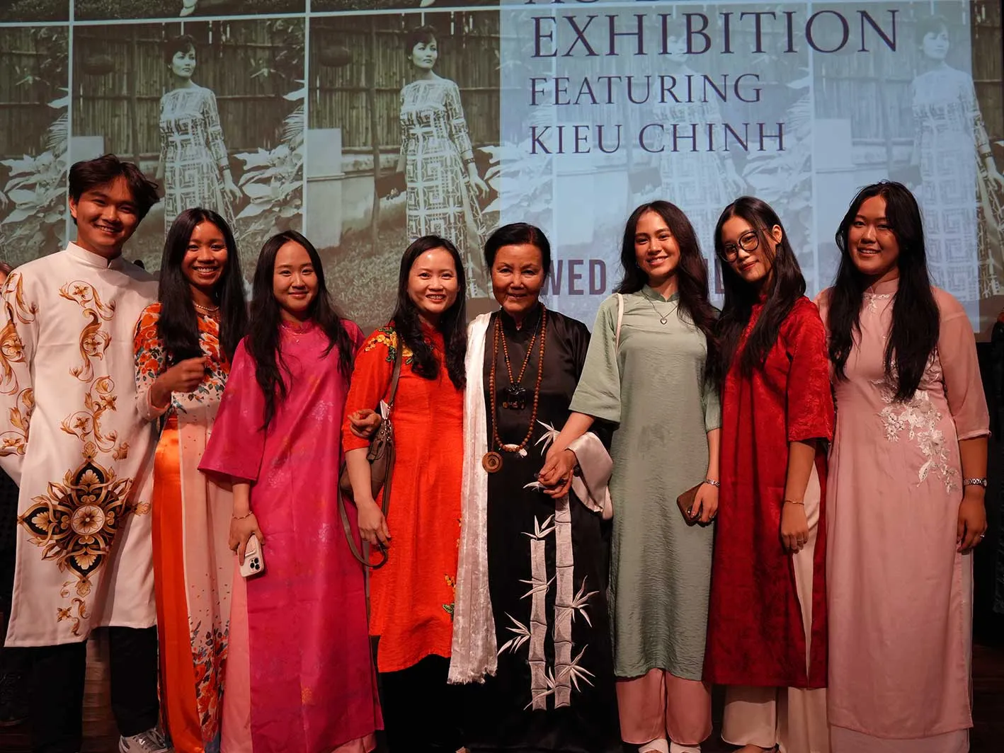 Kieu Chinh (C) at Columbia University on April 30, 2025