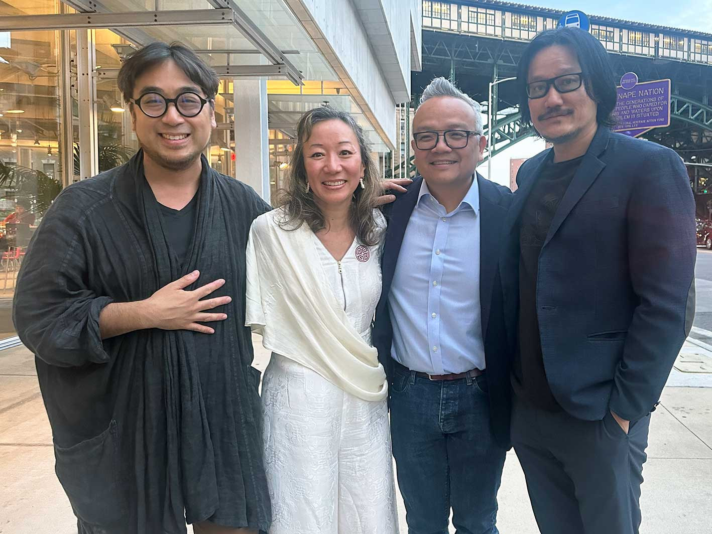 L to R: Conference organizers John Phan, Lien-Hang Nguyen, Duy Linh Tu, and Tony Bui. John Phan, Lien-Hang Nguyen, Duy Linh Tu, and Tony Bui