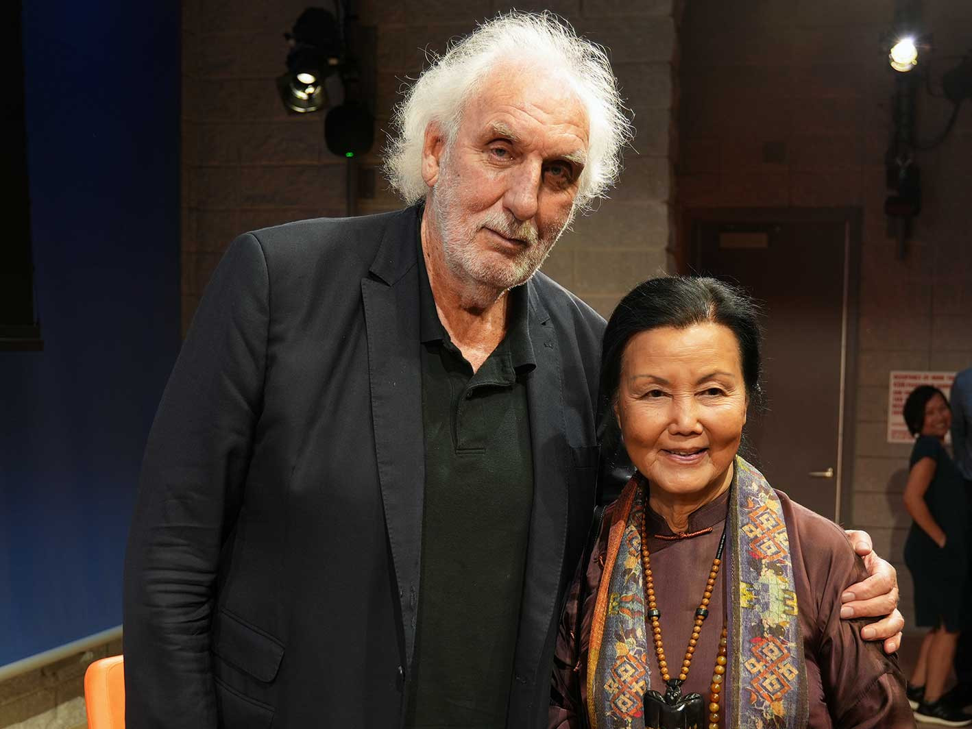 Filmmaker Phillip Noyce and actress Kieu Chinh on May 2. Director Phillip Noyce and actress Kieu Chinh on May 2