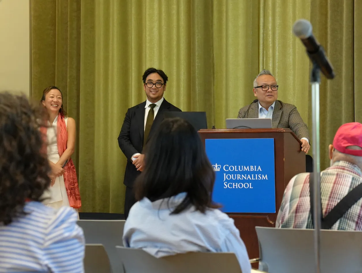 Lien-Hang Nguyen, John Phan, and Duy Linh Tu open the conference on Apr. 30, 2025