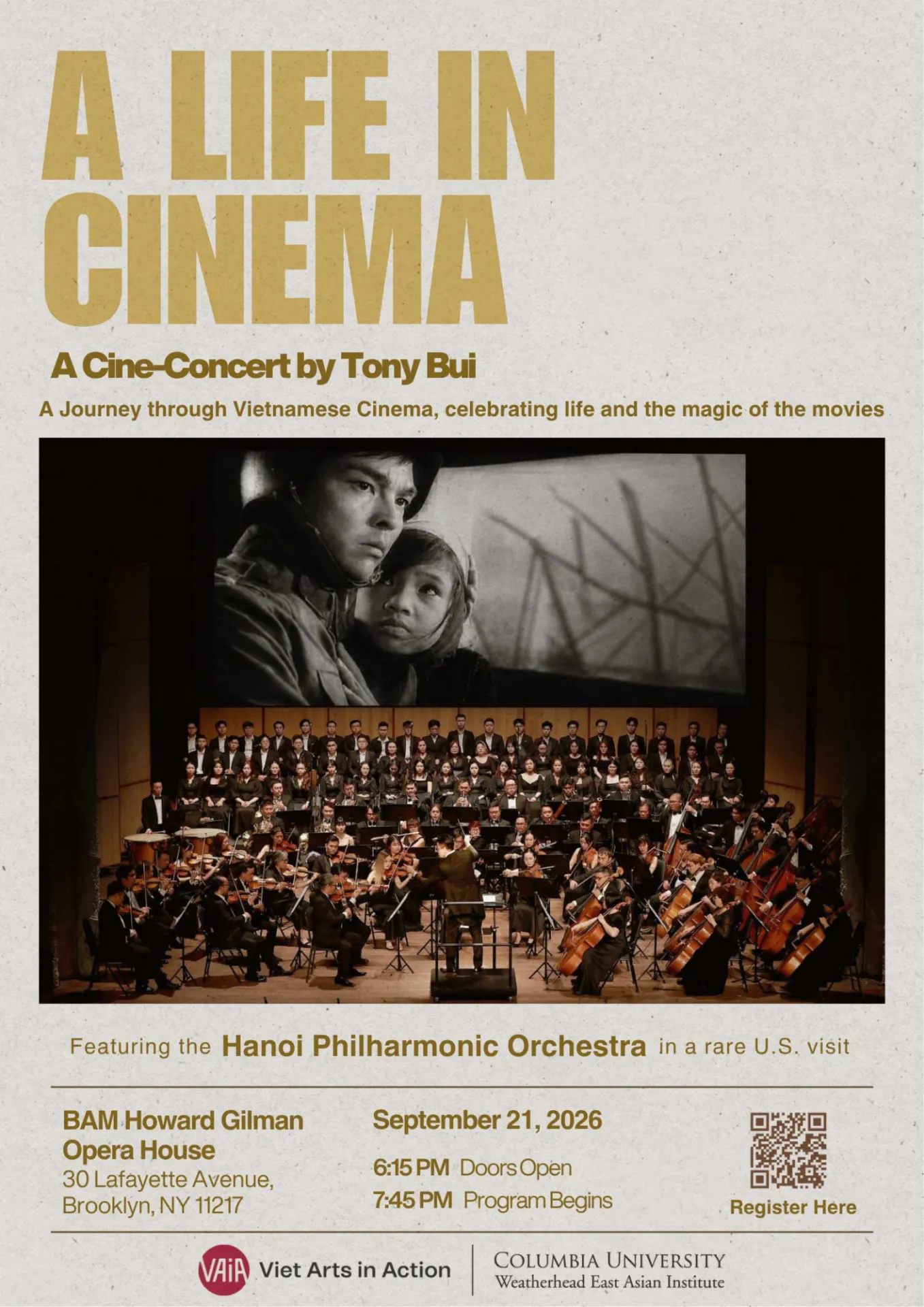 September 21 "Cine-Concert" event flyer