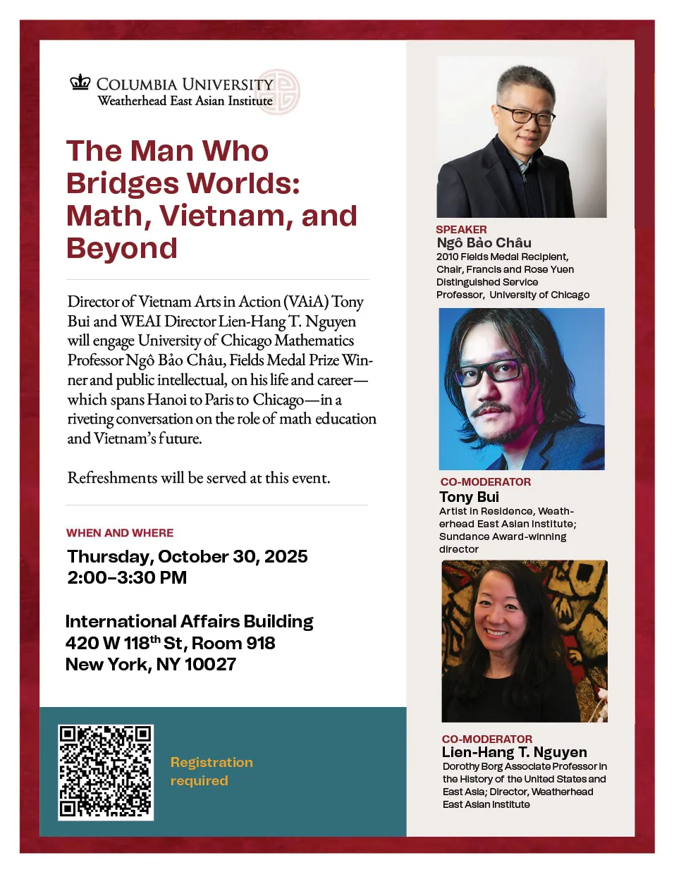 Oct. 30 WEAI event flyer