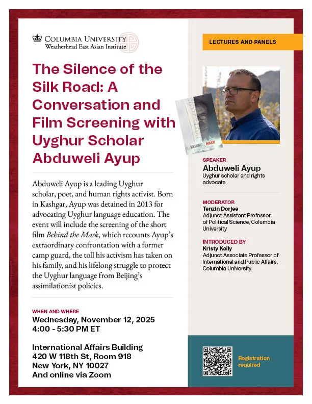11/12 "Silence of the Silk Road" flyer