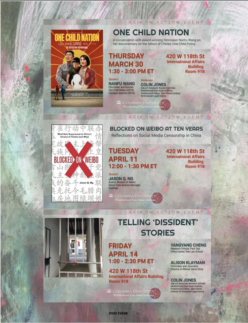 Voices Beyond the Wall flyer