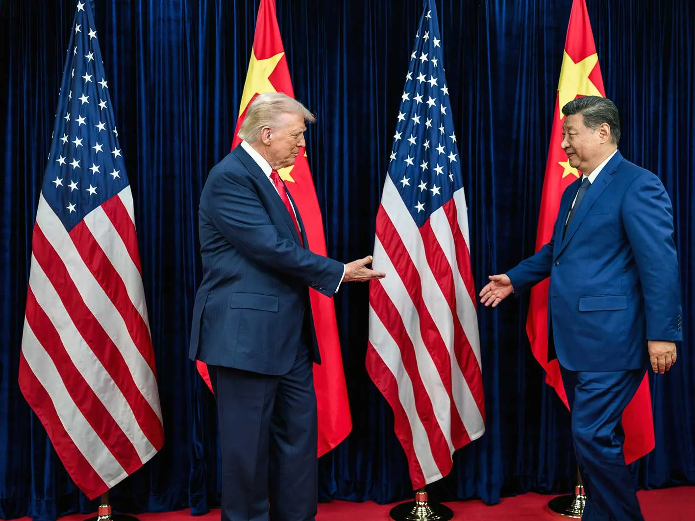 US President Donald Trump and Chinese leader Xi Jinping in 2025