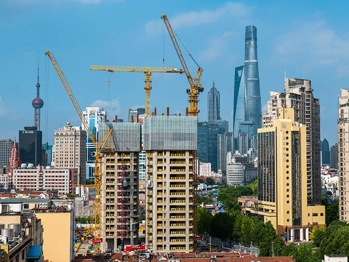Construction in Shanghai, 2025 (lowangle / Unsplash)