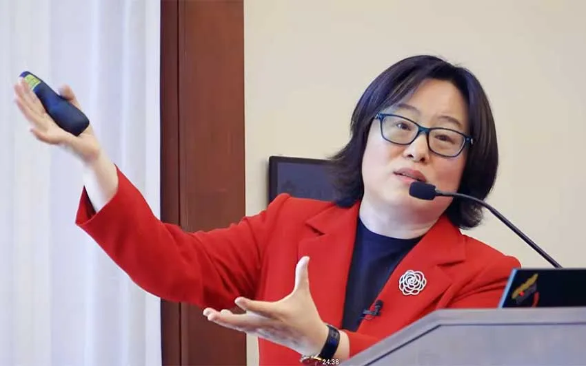 Qin Gao speaking in Queens, March 2026