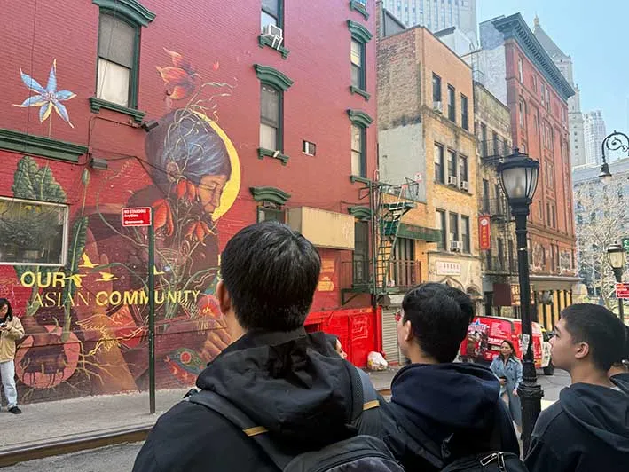 Mural on Mosco Street, Chinatown, NYC