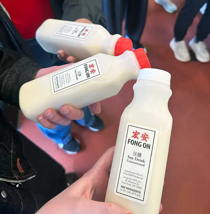 Soy milk from Fong On