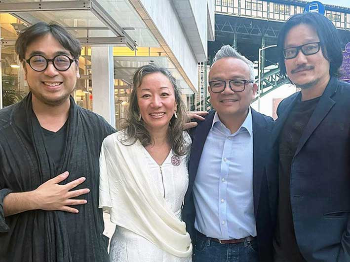 L to R: John Phan, Lien-Hang Nguyen, Duy Linh Tu, and Tony Bui