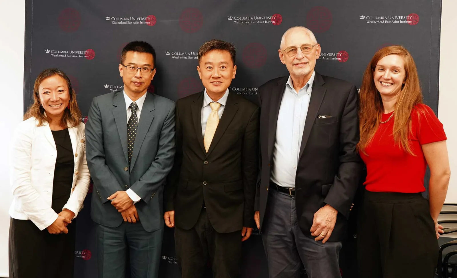 L to R: Lien-Hang Nguyen, James Chou, John Fanchiang, Andrew J. Nathan, and Katherine Forshay at Columbia University on June 10, 2025