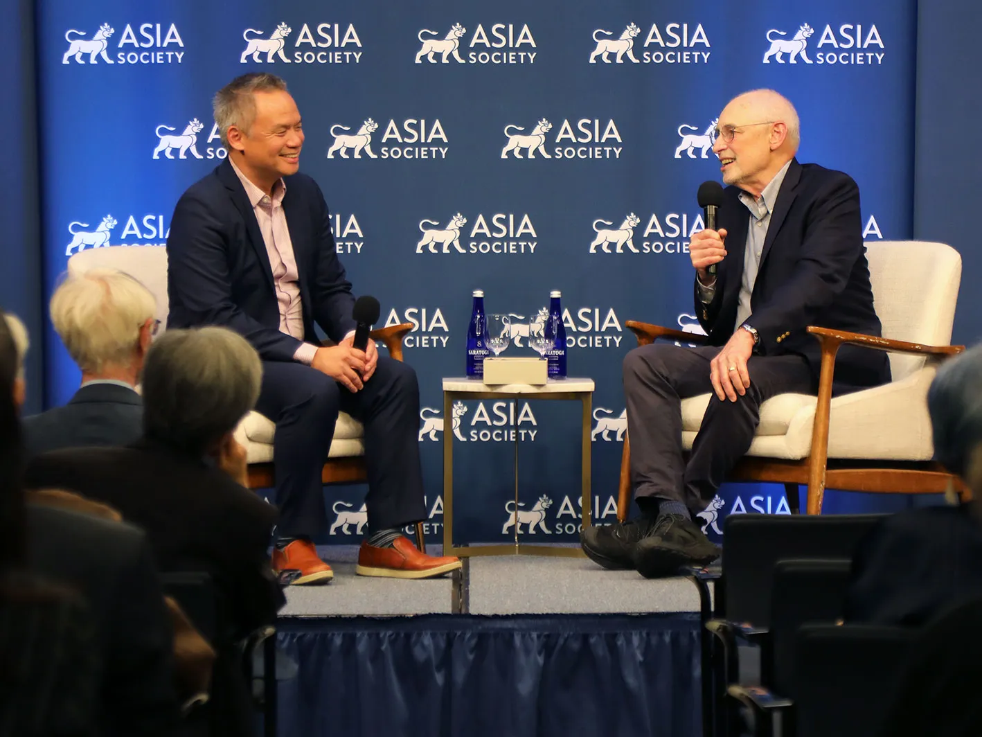 Edward Wong (L) and Andrew J. Nathan at Asia Society New York on June 16, 2025 (Ellen Wallop/Asia Society) 