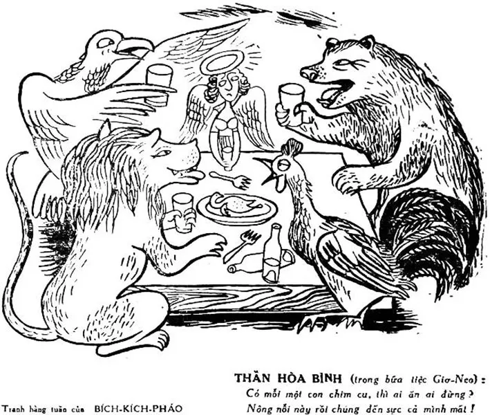 1954 Vietnamese political cartoon