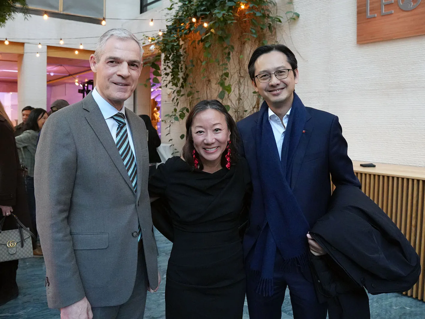 Ambassador Jerome Bonnafont of France, Weatherhead East Asian Institute Director Lien-Hang T. Nguyen, and Ambassador Do Hung Viet of Vietnam at Asia Society New York on Apr. 8, 2026