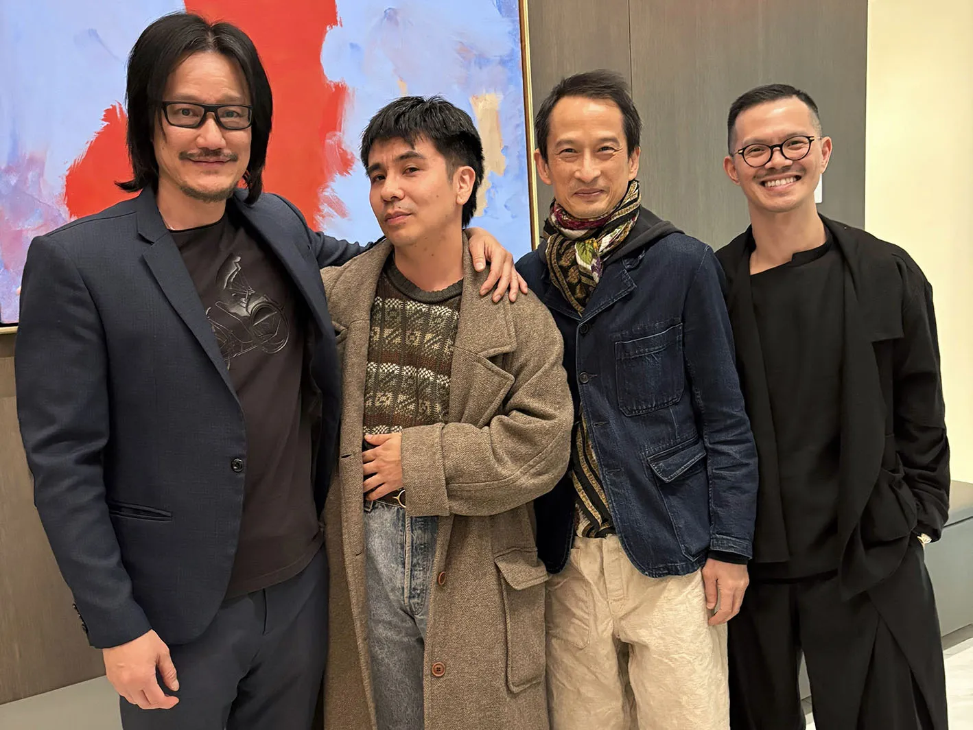 Tony Bui, Ocean Vuong, Tran Anh Hung, and Mailman School of Public Health Professor Thoai D. Ngo