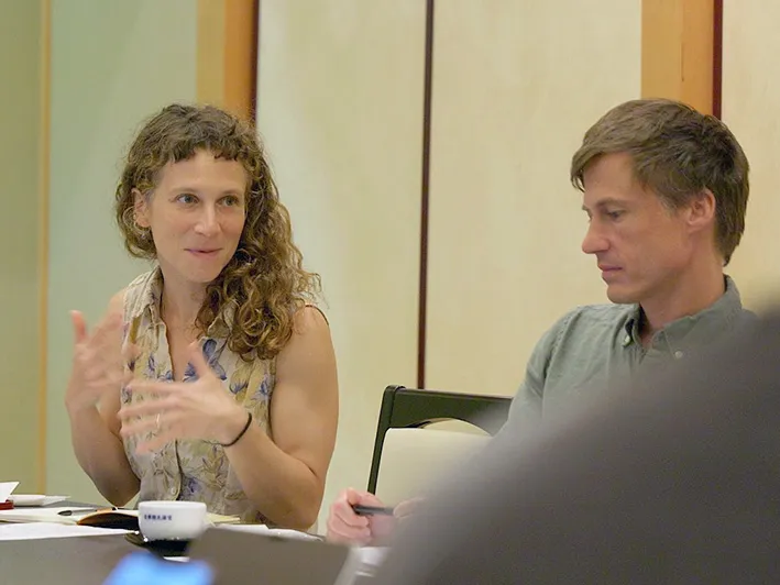 Ana Keilson and Justin Reynolds of the Gull Island Institute
